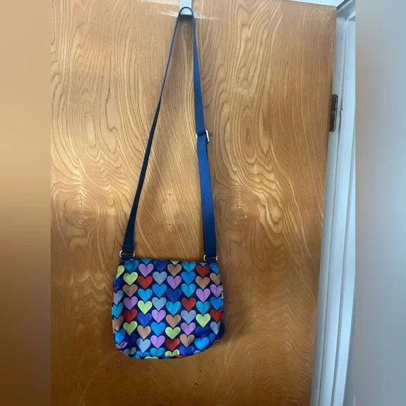 Kipling Emmylou Multicolor Heart Crossbody Bag - Picture 8 of 14